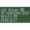 LED DRIVER PARA TV VIZIO / NUMERO DE PARTE M70Q7J03 / 1P-120CC00-2011 / M70Q7J03 606 / 210827 / 359121 / FP695R3HA024 / MODELO M70Q7-J03 LFTGE1